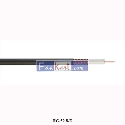 Picture of RG59B/U  Wire: coaxial; RG59; wire; Cu; 0.26mm2; PVC; black; 2kVAC; 100m 2170012