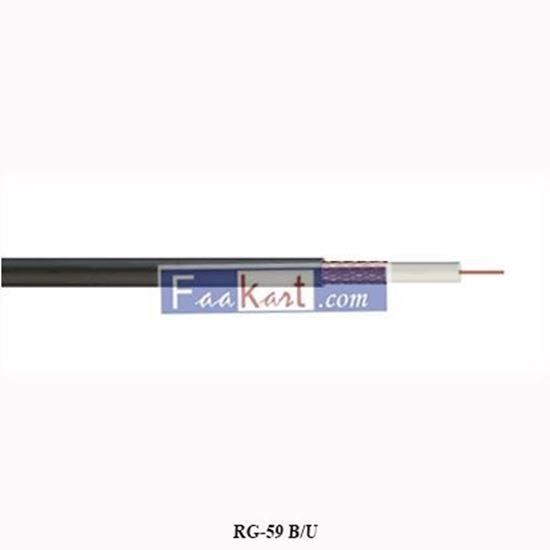 Picture of RG59B/U  Wire: coaxial; RG59; wire; Cu; 0.26mm2; PVC; black; 2kVAC; 100m 2170012