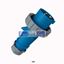 Picture of Plug AM-TOP® 290 MENNEKES AM-TOP IP67 Blue Cable Mount 3P Industrial Power Plug