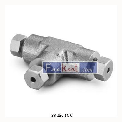 Picture of SS-1F0-3GC  SS SWAGELOK TUBE FITTING