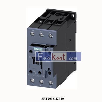 Picture of 3RT2036-1KB40  SIEMENS  power contactor