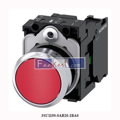 Picture of 3SU1150-0AB20-1BA0 SIEMENS PUSHBUTTON