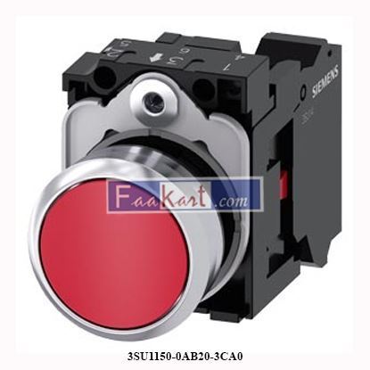 Picture of 3SU1150-0AB20-3CA0 SIEMENS Pushbutton