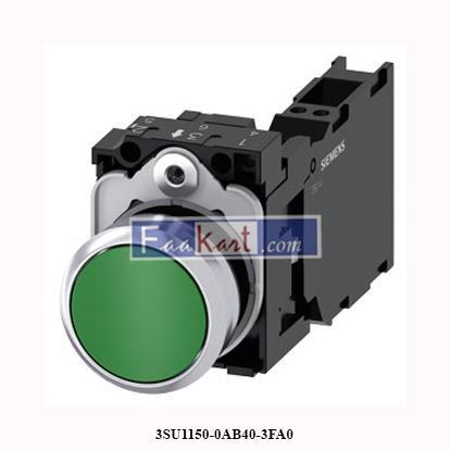 Picture of 3SU1150-0AB40-3FA0 SIEMENS Pushbutton