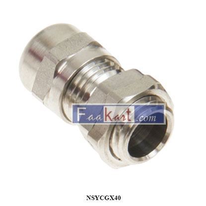 Picture of NSYCGX40  SCHNEIDER  Set of cable gland + nut stainless steel M40 AISI304L