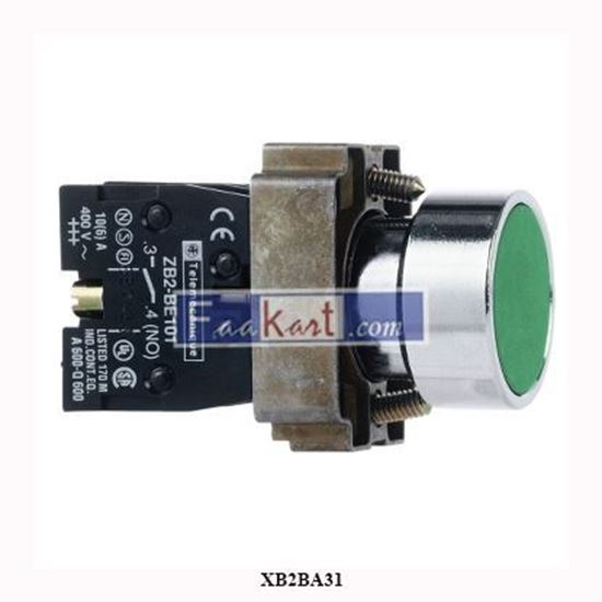 Picture of XB2BA31 SCHNEIDER Green pushbutton