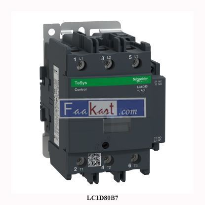 Picture of LC1D80B7 SCHNEIDER TeSys D contactor