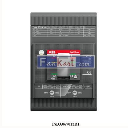 Picture of 1SDA067012R1   XT2N 160 TMD 25-300 3p F F  ABB CIRCUIT BREAKER