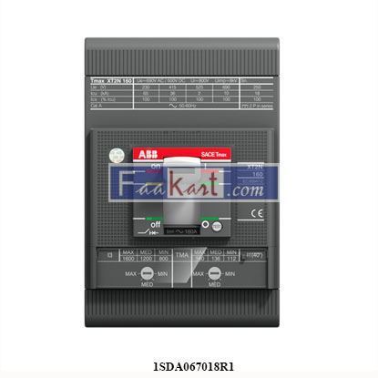 Picture of 1SDA067018R1   XT2N 160 TMA 100-1000 3p F F ABB   CIRCUIT BREAKER