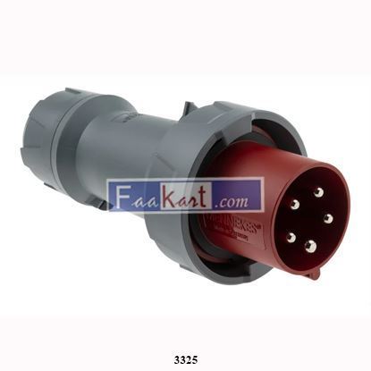 Picture of 3325 MENNEKES PowerTOP Plus IP67 Red Cable Mount