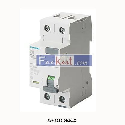 Picture of 5SV3312-6KK12   SIEMENS   residual current operated circuit breaker