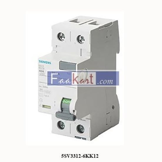 Picture of 5SV3312-6KK12   SIEMENS   residual current operated circuit breaker
