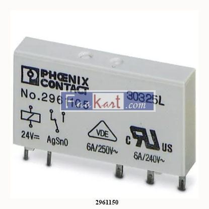 Picture of REL-MR- 12DC/21  2961150    PHOENIX CONTACT  PLUG-IN MINIATURE POWER RELAY