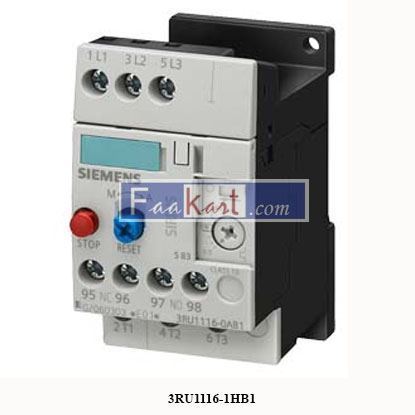 Picture of 3RU1116-1HB1  SIEMENS  OVERLOAD RELAY