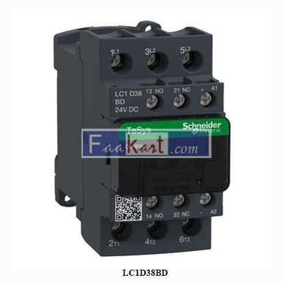 Picture of LC1D38BD  SCHNEIDER  TeSys D contactor