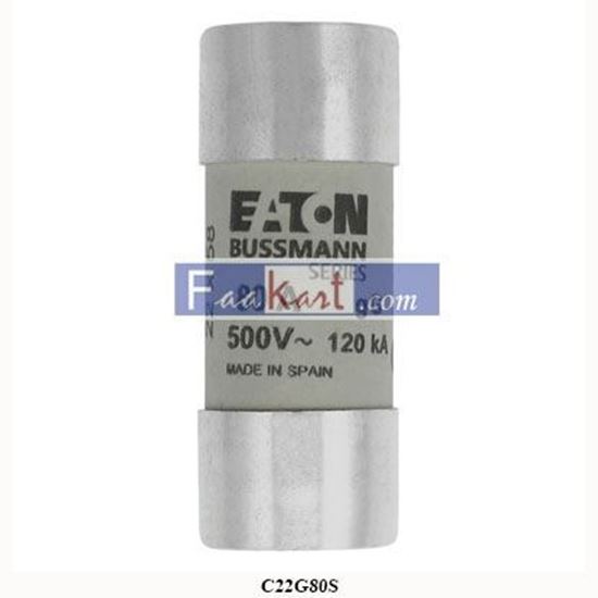 Picture of C22G80S  EATON BASSMAN  CYL FUSE >STR >22 x 58 80A GG 500V AC  cylindrical/ferrule fuse