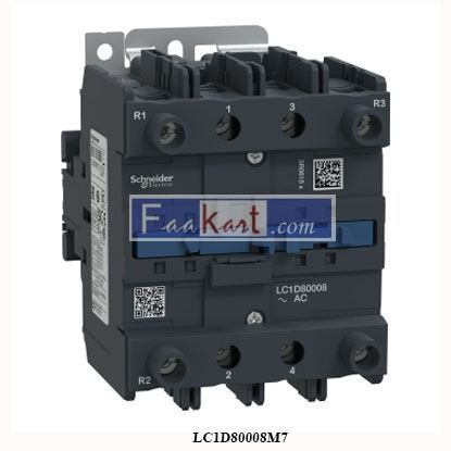 Picture of LC1D80008M7  SCHNEIDER  TeSys D contactor
