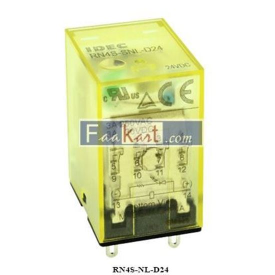Picture of RN4S-NL-D24  IDEC MINIATURE POWER RELAY
