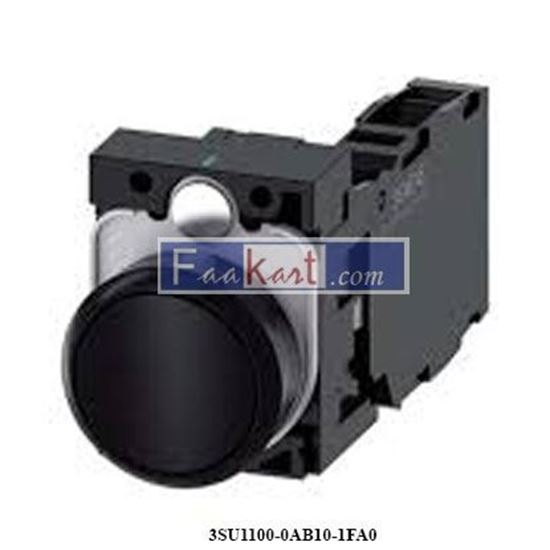 Picture of 3SU1100-0AB10-1FA0  SIEMENS Pushbutton