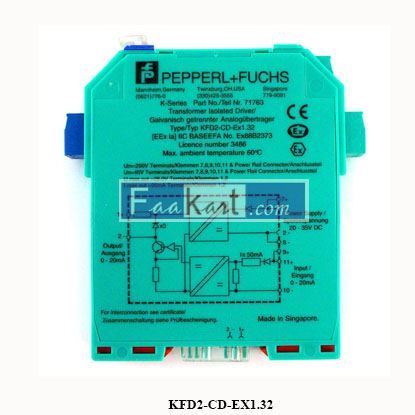 Picture of KFD2-CD-Ex1.32  Pepperl + Fuchs   CURRENT/VOLTAGE DRIVER