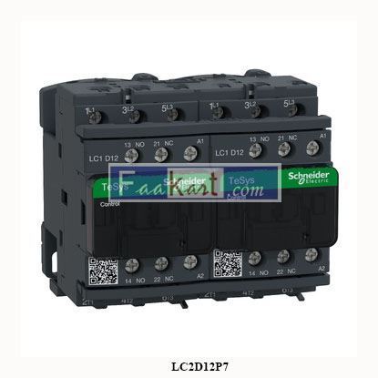 Picture of LC2D12P7  SCHNEIDER  eSys D reversing contactor