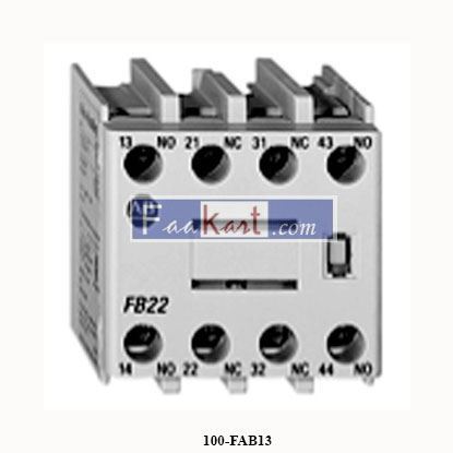 Picture of 100-FAB13  ALLEN BRADLEY  Auxiliary Contact