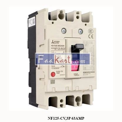 Picture of NF125-CV,3P 63AMP  MITSUBISHI  CIRCUIT BREAKER