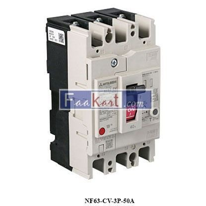 Picture of NF63-CV 3P 50A  MITSUBISHI  Molded Case Circuit Breakers
