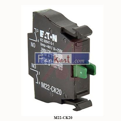Picture of M22-CK20  EATON MOELLER  pushbutton contact block