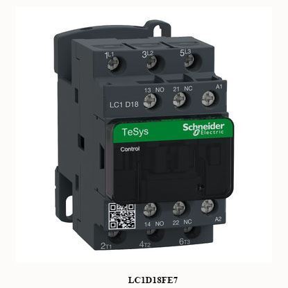 Picture of LC1D18FE7  SCHNEIDER  TeSys D contactor