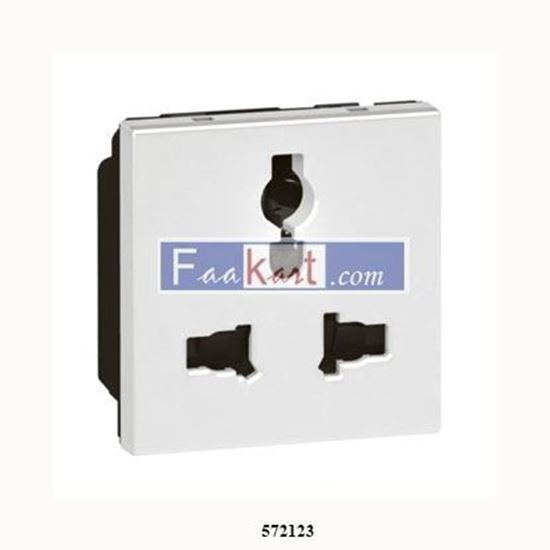 Picture of 572123  Legrand  MULTISTANDARD SOCKET OUTLET