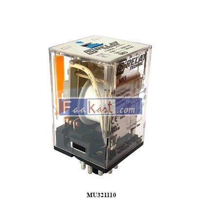 Picture of MU321110- - Plug-in Relay, 11 pin, 3 CO, 110VDC, 10A