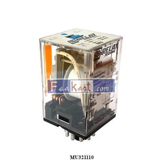 Picture of MU321110- - Plug-in Relay, 11 pin, 3 CO, 110VDC, 10A