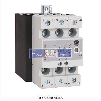 Picture of 156-C3P65NCBA - ALLEN BRADLEY - 3 Phase SSC 65A 600VAC AC or DC control