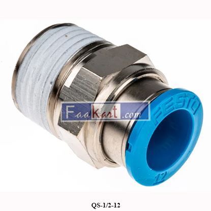 Picture of QS-1/2-12 FESTO Push-in fitting - 153010