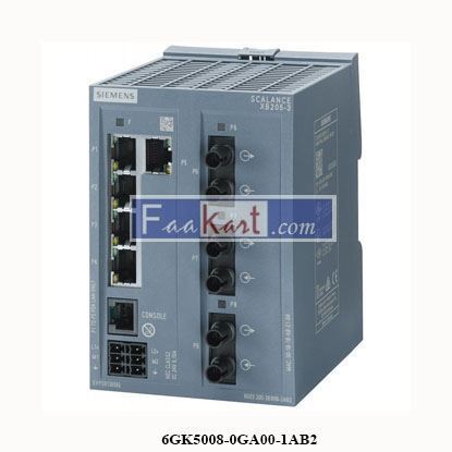 Picture of 6GK5008-0GA00-1AB2  SIEMENS  UNMANAGED INDUSTRIAL ETHERNET SWITCH