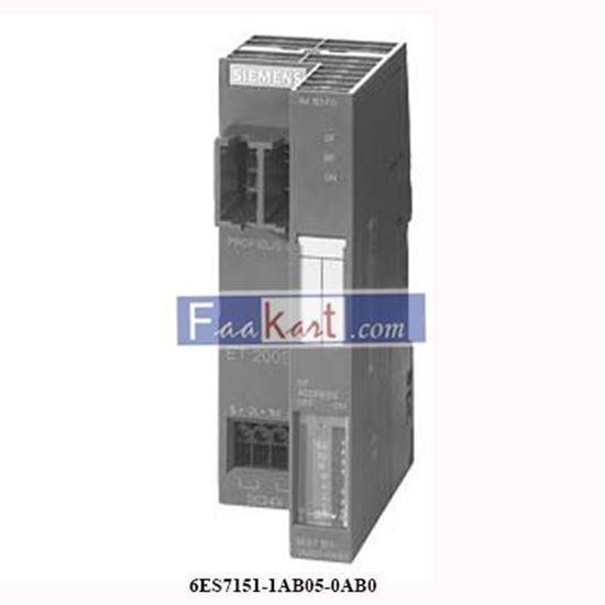 Picture of 6ES7151-1AB05-0AB0 SIEMENS INTERFACE MODULE