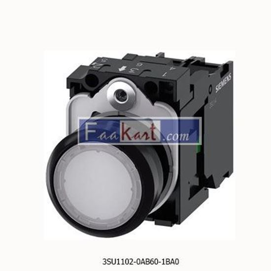 Picture of 3SU1102-0AB60-1BA0  SIEMENS  Illuminated pushbutton