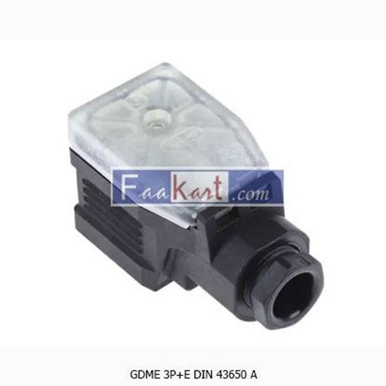 Picture of GDME 3P+E DIN 43650 A  HIRSCHMANN  Female Solenoid Valve Connector