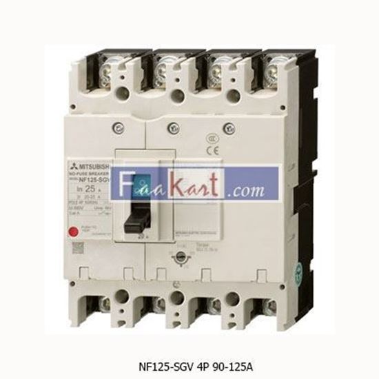 Picture of NF125-SGV 4P 90-125A 254925 MITSUBISHI  Circuit breaker