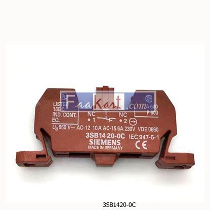 Picture of 3SB1420-0C  SIEMENS  CONTACT BLOCK