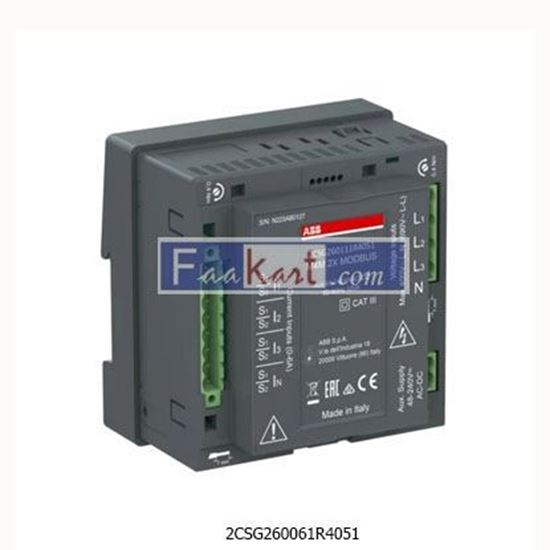 Picture of M4M 2X ETHERNET 2CSG260061R4051  ABB  M4M 2X Ethernet is a network analyzer without display with 2 digital outputs