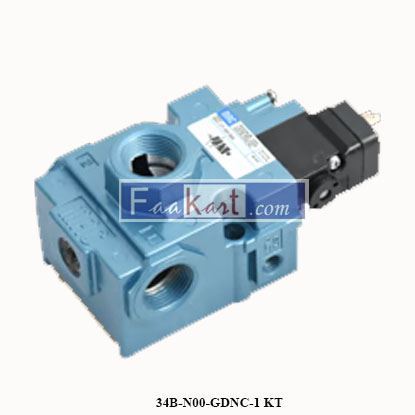Picture of 34B-N00-GDNC-1KT MAC Valves  single direct solenoid poppet valve