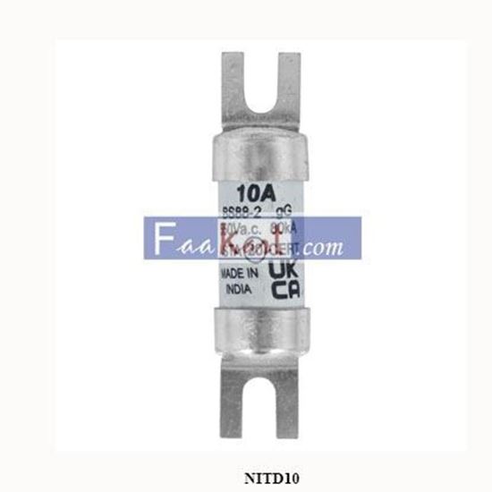 Picture of NITD10  Eaton Bussmann series low voltage british standard fuse