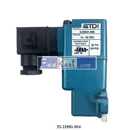 Picture of 52-21981-004  TDI  SOLENOID VALVE