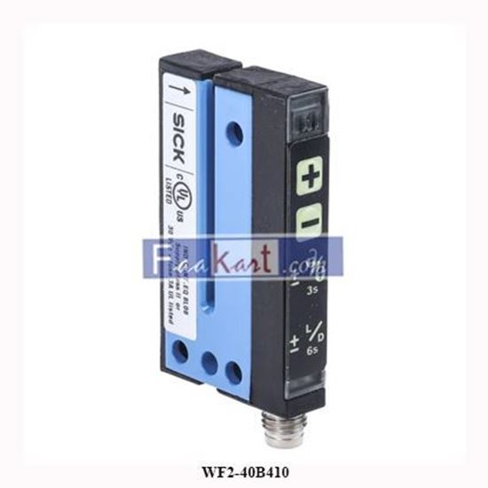 Picture of WF2-40B410 SICK Fork Sensor, 2 mm, NPN / PNP, 10 to 30 VDC, WF Series 6028428