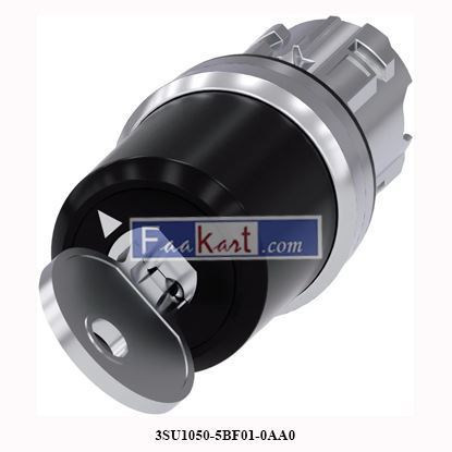 Picture of 3SU1050-5BF01-0AA0 SIEMENS-Switch rotary with key