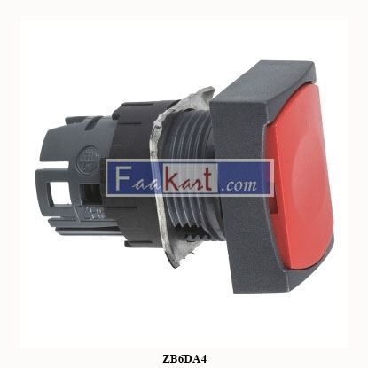 Picture of ZB6DA4  SCHNEIDER  red rectang flush pushbutton head