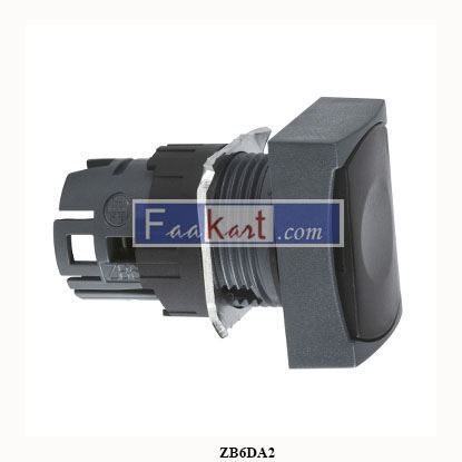 Picture of ZB6DA2  SCHNEIDER  black rectang flush pushbutton head