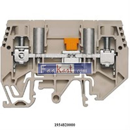 Picture of 1934820000 Weidmuller WTL 6/1 EN STB Series Dark Beige, Single-Level, Screw Termination